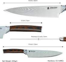 Load image into Gallery viewer, Spaceify 8 inch Chef Knife with a Knife Protector