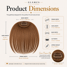 Load image into Gallery viewer, Glamza 'Big Hair' Clip In Hair Bangs With &amp; Without Sideburns - Thicker &amp; Fuller - 6 Options