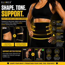 Load image into Gallery viewer, Women’s Hot Abs Waist Slimmer Plus-Size Belt – Heat-Tech Fitness &amp; Core Support