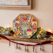 Load image into Gallery viewer, Yankee Candle Advent Calendar Christmas Wreath - 24 Tea Lights, 1 Tea Light Holder, Passport to the Holidays