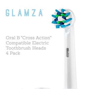 Oral B "Cross Action" Compatible Electric Toothbrush Heads 4 Pack