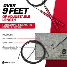 Load image into Gallery viewer, Beast Gear Adjustable Aluminium Speed Jump Rope