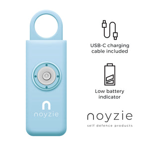 Noyzie Plus Personal Safety Alarm – Rechargeable 130dB Siren, SOS Light, Torch Mode – Clip-On Security for All