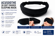 Load image into Gallery viewer, Acusoothe 3D Soft Padded Sleeping Mask – Ultimate Comfort for Better Sleep