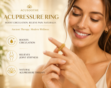 Load image into Gallery viewer, Acusoothe Acupressure Rings – Gold or Silver – Boost Circulation &amp; Relieve Pain – Free UK Delivery