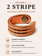 Load image into Gallery viewer, Acusoothe Copper Magnetic Rings – Adjustable Copper Finger Rings