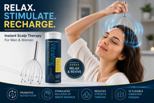 Load image into Gallery viewer, AcuSoothe Vibrating Head Massager – Electric Scalp Massager for Hair Growth, Stress Relief &amp; Relaxation