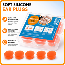 Load image into Gallery viewer, The Acusnore Soft Silicone Ear Plugs for Better Sleep - 6 Pack