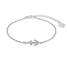 Load image into Gallery viewer, Diamond Style London - Anchor Bracelet in Rhodium Plating (Item code: Anchorbra)