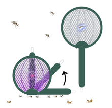 Load image into Gallery viewer, Ashley Housewares 2-in-1 Folding &amp; Rechargeable Fly Zapper &amp; Bug Zapper with Free Delivery - Green