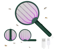 Load image into Gallery viewer, Ashley Housewares 2-in-1 Folding &amp; Rechargeable Fly Zapper &amp; Bug Zapper with Free Delivery - Green