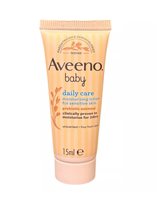 Aveeno Baby Daily Care Moisturising Lotion 15ml – Travel-Size Gentle Care for Delicate Skin – Free UK Delivery