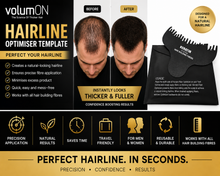 Load image into Gallery viewer, Volumon Hairline Optimiser Template | Natural Hairline Shaping Tool | Free UK Delivery
