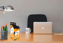 Load image into Gallery viewer, BIC Cristal Original Black - Bic Ballpoint Pens 50 Pack - Fine Point (0.8 mm) - Ideal for School and Office