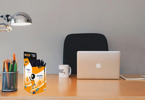 BIC Cristal Original Black - Bic Ballpoint Pens 50 Pack - Fine Point (0.8 mm) - Ideal for School and Office