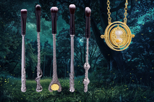 Load image into Gallery viewer, 5pc Harry Potter-Inspired Makeup Brush Set with Necklace – Free UK Delivery