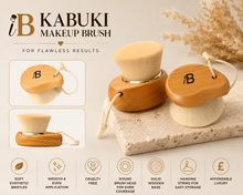 Load image into Gallery viewer, iB Kabuki Makeup Brush for Flawless Results – Free UK Delivery