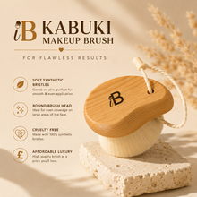 Load image into Gallery viewer, iB Kabuki Makeup Brush for Flawless Results – Free UK Delivery