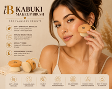 Load image into Gallery viewer, iB Kabuki Makeup Brush for Flawless Results – Free UK Delivery