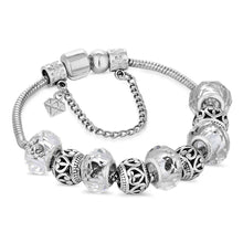 Load image into Gallery viewer, Diamond Style London - Charm Bracelet with Clear Charms (Item code: Charmbra)