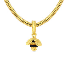 Load image into Gallery viewer, Diamond Style London - Charm Bracelet with bee in gold (Item code: Charmbrabeegold)