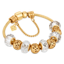 Load image into Gallery viewer, Diamond Style London - Charm Bracelet with Gold Charms (Item code: Charmbragold)
