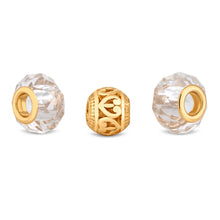 Load image into Gallery viewer, Diamond Style London - Charm Bracelet with Gold Charms (Item code: Charmbragold)