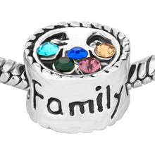 Load image into Gallery viewer, Diamond Style London - Charm Bracelet with Multi Coloured Charms (Item code: Charmbramulti)