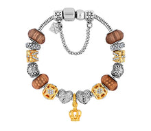 Load image into Gallery viewer, Diamond Style London - Charm Bracelet with Mixed Metal Charms (Item code: Charmbramxdmtl)
