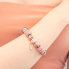 Load image into Gallery viewer, Diamond Style London - Charm Bracelet in Rose Gold (Item code: Charmbrarose)