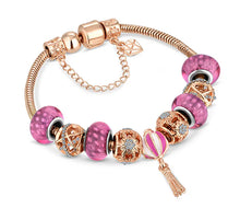 Load image into Gallery viewer, Diamond Style London - Charm Bracelet in Rose Gold (Item code: Charmbrarose)