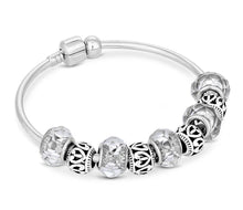 Load image into Gallery viewer, Diamond Style London - Charm Bracelet on Solid Bangle (Item code: Charmbras)