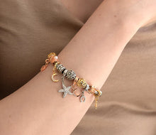 Load image into Gallery viewer, Diamond Style London - Charm Bracelet star in rhodium plating (Item code: Charmbrastar)
