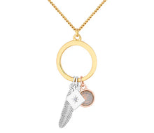 Load image into Gallery viewer, Diamond Style London - Charm Necklace in Mixed Metal (Item code: Charmneckmxdmtl)