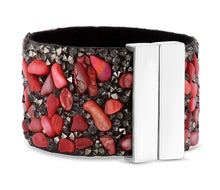 Load image into Gallery viewer, Diamond Style London - Cuff Bracelet in Coral (Item code: Coralcuff)
