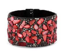Load image into Gallery viewer, Diamond Style London - Cuff Bracelet in Coral (Item code: Coralcuff)