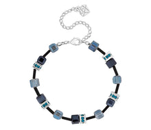 Load image into Gallery viewer, Diamond Style London - Cube Bracelet in Black (Item code: Cubebrablack)