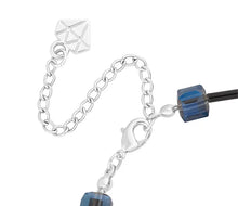 Load image into Gallery viewer, Diamond Style London - Cube Bracelet in Black (Item code: Cubebrablack)