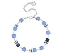 Load image into Gallery viewer, Diamond Style London - Cube Bracelet in Blue (Item code: Cubebrablue)