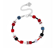 Load image into Gallery viewer, Diamond Style London - Cube Bracelet in Red (Item code: Cubebrared)