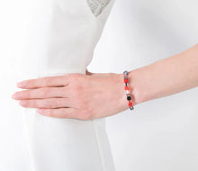 Load image into Gallery viewer, Diamond Style London - Cube Bracelet in Red (Item code: Cubebrared)