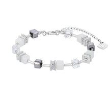 Load image into Gallery viewer, Diamond Style London - Cube Bracelet in White (Item code: Cubebrawhite)