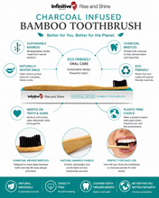 Load image into Gallery viewer, Infinitive Beauty ‘Rise and Shine’ Charcoal Infused Bamboo Toothbrush – Eco-Friendly Oral Care with Free UK Delivery
