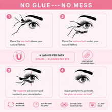 Load image into Gallery viewer, Glamza Magnetic Eyelashes – 8 Stunning Designs with Free UK Delivery!