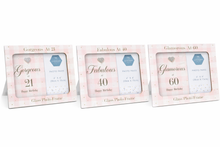 Load image into Gallery viewer, Birthday Milestone Photo Frames – 21, 40 &amp; 60 | 4" x 6" | The Leonardo Collection by Lesser &amp; Pavey