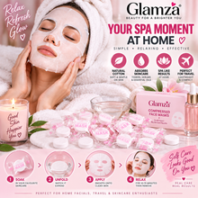 Load image into Gallery viewer, Glamza Compressed Face Masks – DIY Facial Sheet Masks for Skincare with Free UK Postage