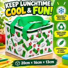 Load image into Gallery viewer, Minecraft Kids Dinosaur Insulated Lunch Bag – Recycled RPET Cooler Bag for School, Work &amp; Picnics