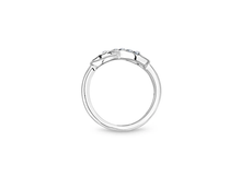 Load image into Gallery viewer, Diamond Style London Ring - Infinity Ring Silver - Size K