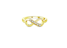 Load image into Gallery viewer, Diamond Style London Ring - Infinity Ring Gold - Size K