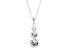 Load image into Gallery viewer, Diamond Style London Necklace - Trio Pendant Necklace